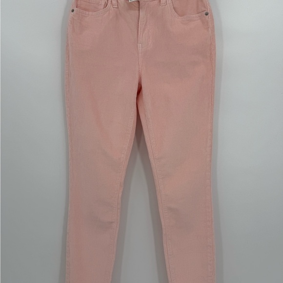 CURRENT/ELLIOTT The High Waist Stiletto Corduroy Pant Color Crystal Pink Size 28 - Picture 10 of 11